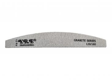 Пилка півмісяць для нігтів Y.R.E Granite Series (120/180 грит)