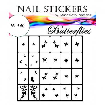 Трафарети-наклейки для nail-art №140