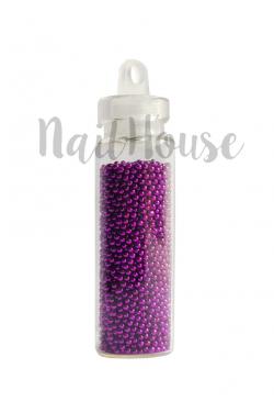 Бульонки пластикові для дизайну нігтів в колбі (фіолетові)