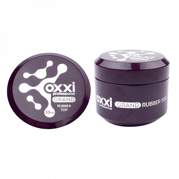 Топ для гель-лаку Oxxi Professional Grand Rubber Top з липким шаром, 30ml №0