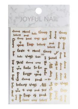 Гнучкі наліпки Joyful Nail для дизайну нігтів (№360)