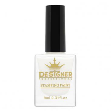 Лак-фарба для стемпінгу Designer Stamping Paint №02 біла, 9 мл.