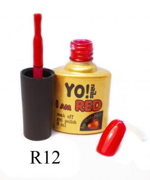 Гель лак Yo!Nails I am red № 12