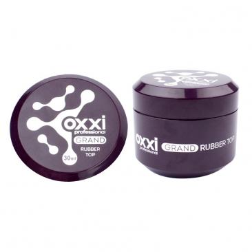 Топ для гель-лаку Oxxi Professional Grand Rubber Top з липким шаром, 30ml
