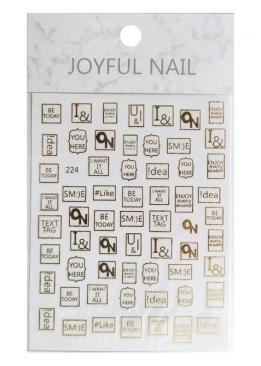 Гнучкі наліпки Joyful Nail для дизайну нігтів (№224)