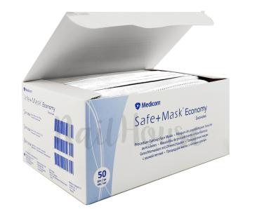 Медичні маски Medicom SafeMask Economy Білі, 50шт
