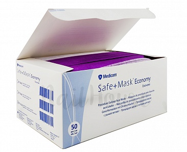 Медичні маски Medicom SafeMask Economy Лавандові, 50шт