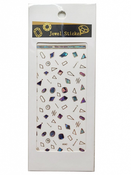 Об'ємний слайдер для дизайну нігтів Jewel Sticker (А-42) №0