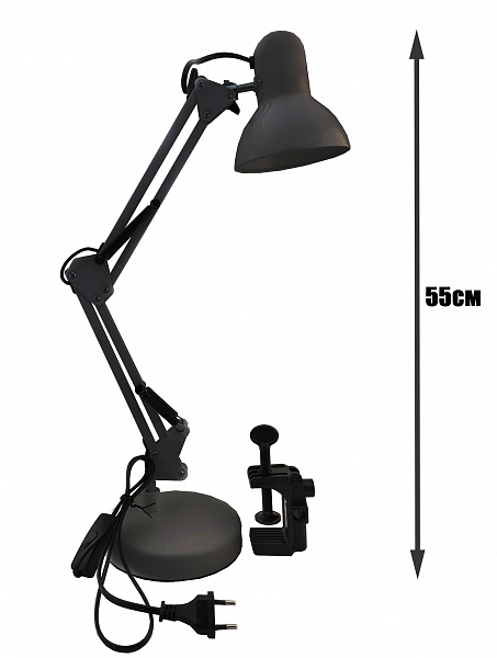Лампа настільна для манікюру Swing Arm, чорна №0
