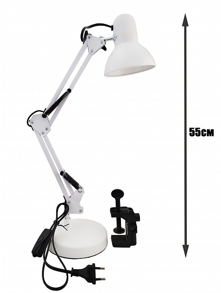 Лампа настільна для манікюру Swing Arm, біла №0