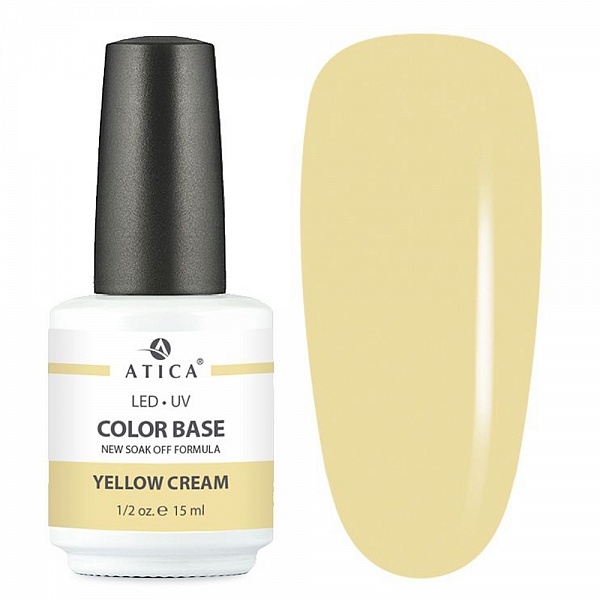 Кольорова база Atica Yellow Cream, 15 мл №0