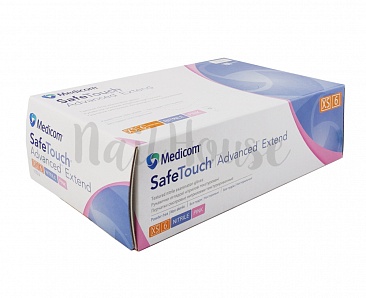 Рукавички нітрилові неопудрені Medicom SafeTouch Pink, розмір XS, 100 шт
