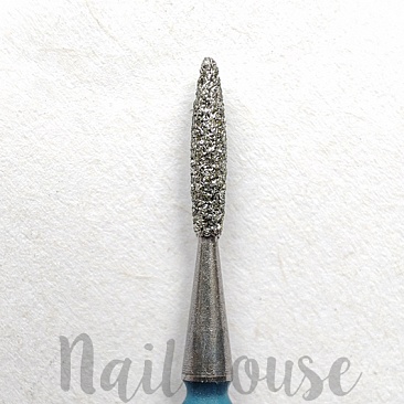 Алмазна фреза полум'я з тупим кінчиком IQ nails, синя (1.6 мм)
