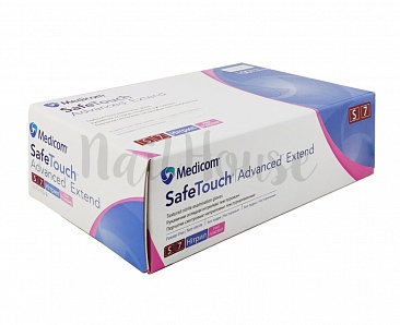 Рукавички нітрилові неопудрені Medicom SafeTouch Pink, розмір S, 100 шт
