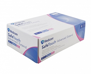 Рукавички нітрилові неопудрені Medicom SafeTouch Pink, розмір М, 100 шт