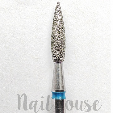 Алмазна фреза подовжене полум'я з гострим кінчиком IQ Nails (242.524.023), синя