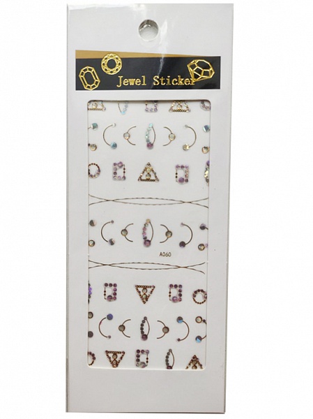 Об'ємний слайдер для дизайну нігтів Jewel Sticker (А-060) №0
